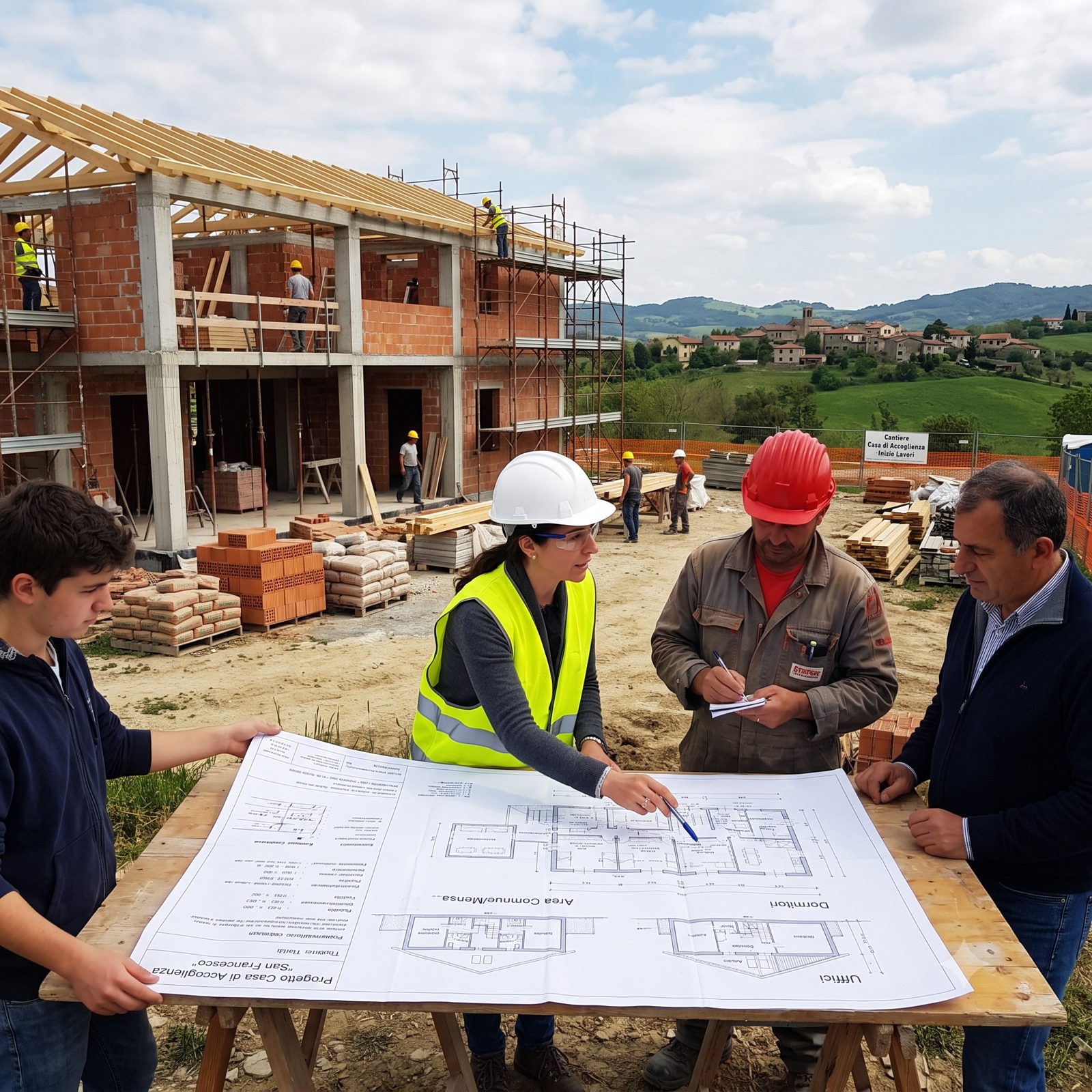La casa di accoglienza da realizzare